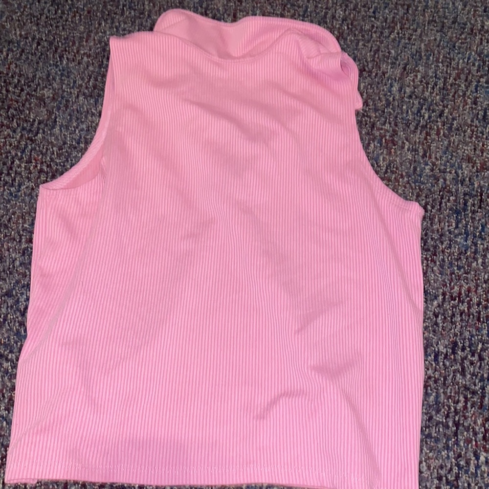Pink Hollister Collar Tank - Picture 2 of 2